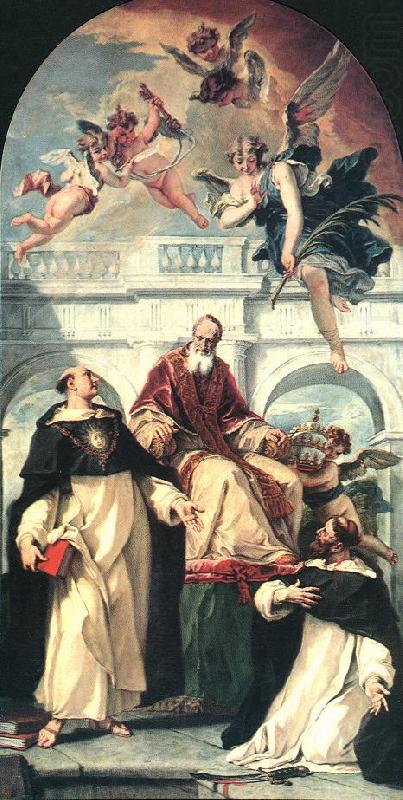 RICCI, Sebastiano St Pius, St Thomas of Aquino and St Peter Martyr china oil painting image